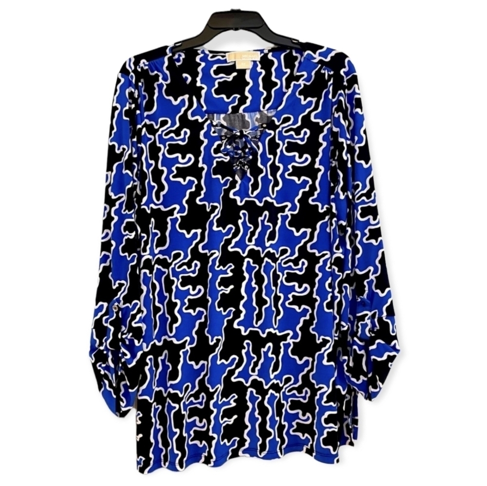 𝅺michael Kors 2X Beautiful Blue Blouse
